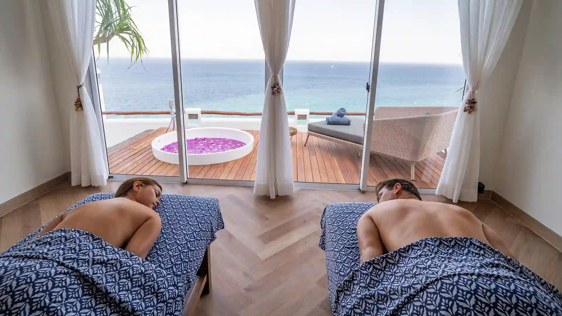 Eco-friendly MICE event setup with natural elements